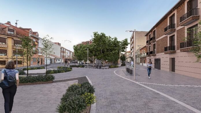 obras de remodelación de la calle Arena Navas y Cuatro Caños