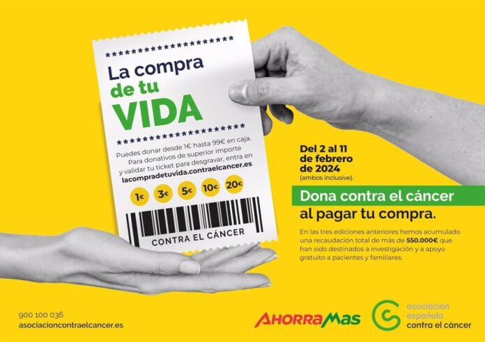 Ahorramas se suma a la campaña de la AECC para recaudar fondos para apoyo de pacientes de cáncer e investigación