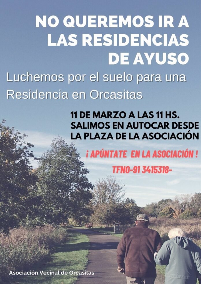 Los mayores de Orcasitas 'tomarán' el lunes la Plaza de la Villa para reclamar la residencia gestionada por la vecindad