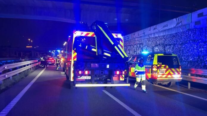 Muere un varón tras un accidente de cuatro vehículos en Villaviciosa de Odón