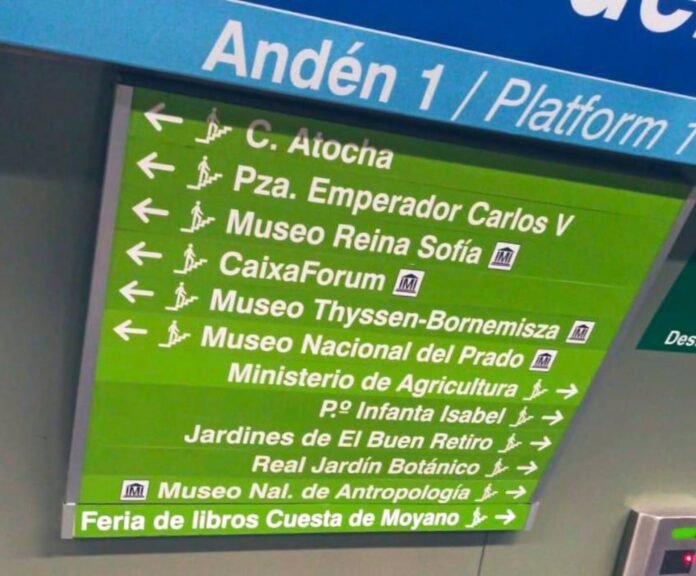 La Cuesta de Moyano se incorpora a las señales en Estación del Arte de Metro para facilitar su acceso a los usuarios