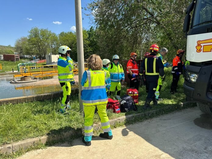 Muere un trabajador en un accidente laboral en la estación depuradora Arroyo El Plantío de Majadahonda