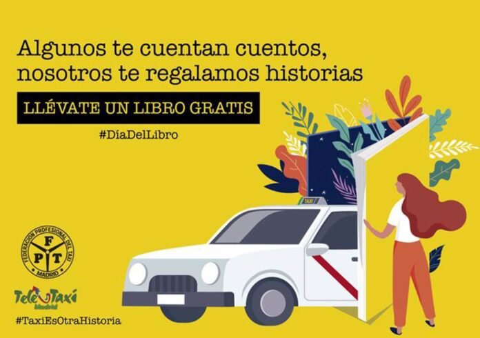Un libro gratis por usar el taxi en Madrid este martes, Día Internacional del Libro