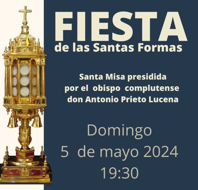 La fiesta de las Santas Formas reunirá este domingo a centenares de fieles en una procesión