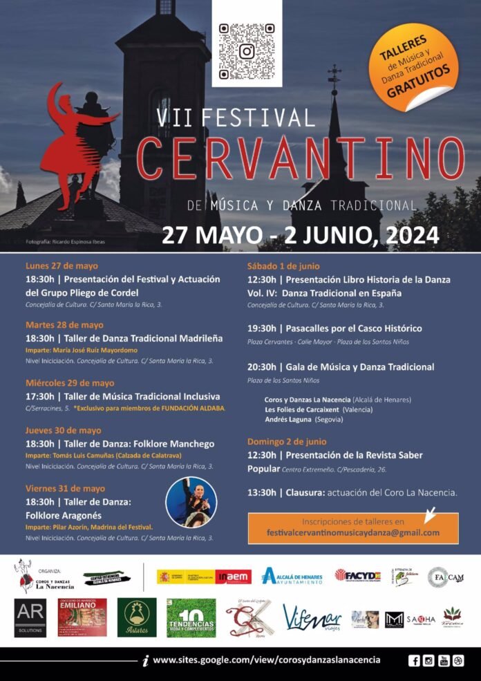 Alcalá.- Arranca el VII Festival Cervantino de Música y Danza Tradicionales con talleres gratuitos