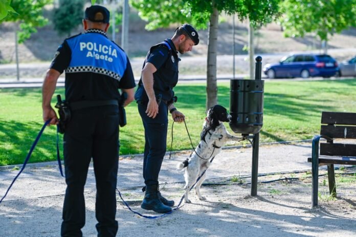 La Unidad Canina visita Alcobendas para compartir con su Policía Local sus métodos de trabajo