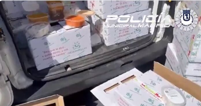 Sucesos.- Requisadas mas de 250 recipientes de comida preparada dentro de un vehículo no refrigerado y sin autorización