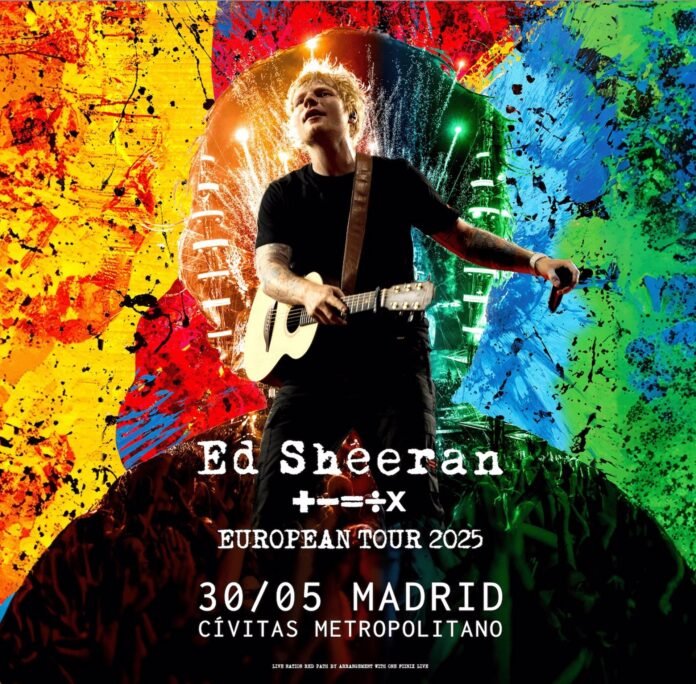 Ed Sheeran actuará el 30 de mayo de 2025 en el Cívitas Metropolitano de Madrid Ed Sheeran actuará el 30 de mayo de 2025 en el Cívitas Metropolitano de Madrid