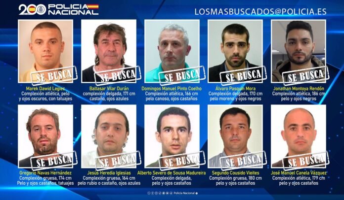 Sucesos.- La Policía Nacional pide ayuda ciudadana para encontrar a diez fugitivos, tres de ellos por delitos sexuales