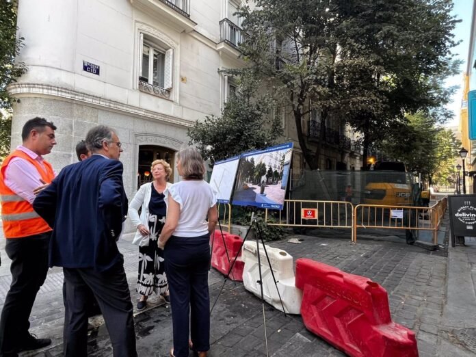 Arrancan las obras de peatonalización de Recoletos y Cid que incluyen vegetación para restar el efecto isla de calor